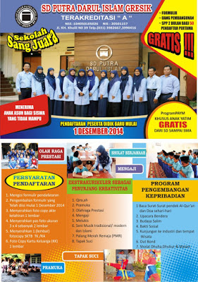 Download desain brosur penerimaan siswa baru cdr indonesia